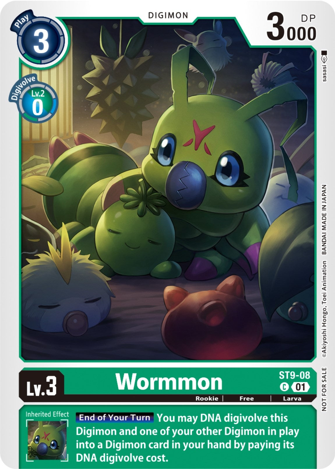 Image for Wormmon (NYCC 2023 Demo Deck) (ST9-08 C) [Starter Deck 09: Ultimate Ancient Dragon] - Digimon Card Game