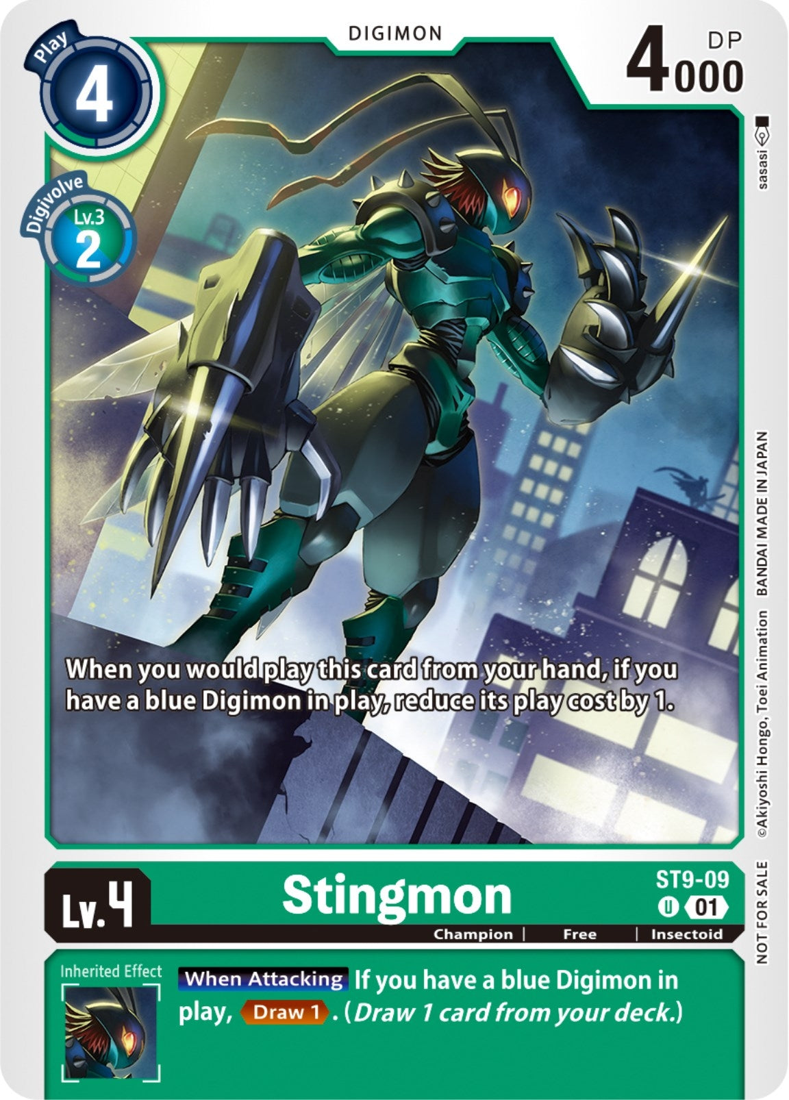 Image for Stingmon (NYCC 2023 Demo Deck) (ST9-09 U) [Starter Deck 09: Ultimate Ancient Dragon] - Digimon Card Game
