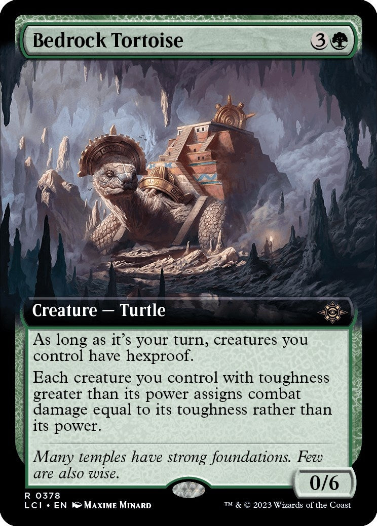 Image for Bedrock Tortoise (Extended Art) (The Lost Caverns of Ixalan) (378) - Magic: The Gathering