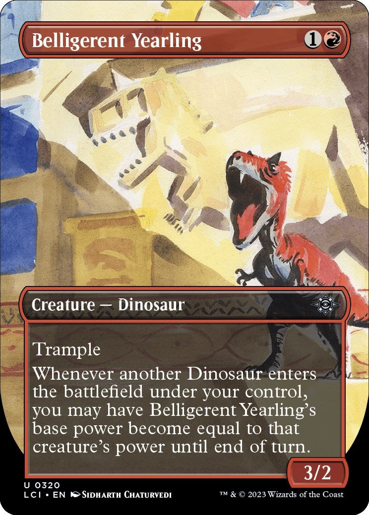 Image for Belligerent Yearling (Borderless) (The Lost Caverns of Ixalan) (320) - Magic: The Gathering