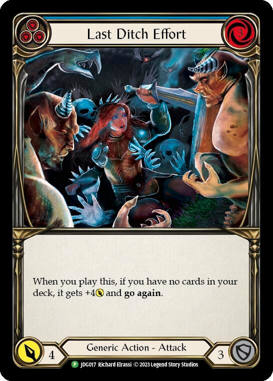 Image for Last Ditch Effort - JDG017 (Flesh and Blood: Promo Cards) (JDG017) - Flesh and Blood TCG