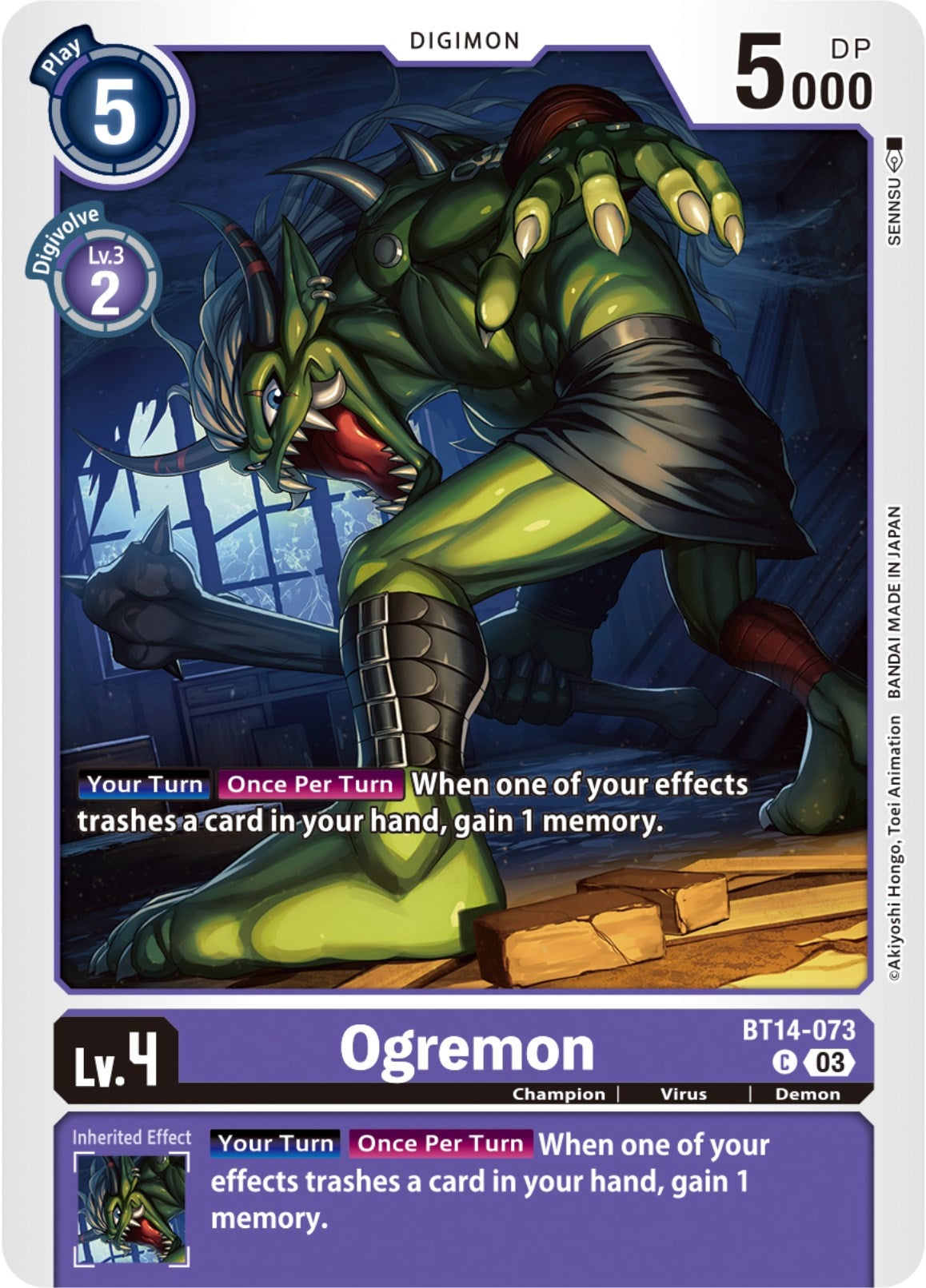 Image for Ogremon (BT14) (14073)