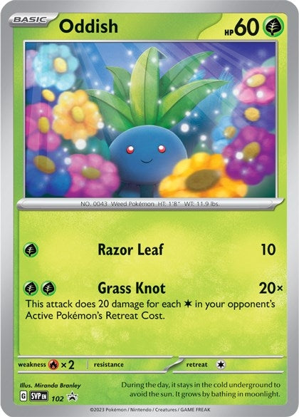 Image for Oddish - 102 (SV: Scarlet & Violet Promo Cards) (102) - Pokemon