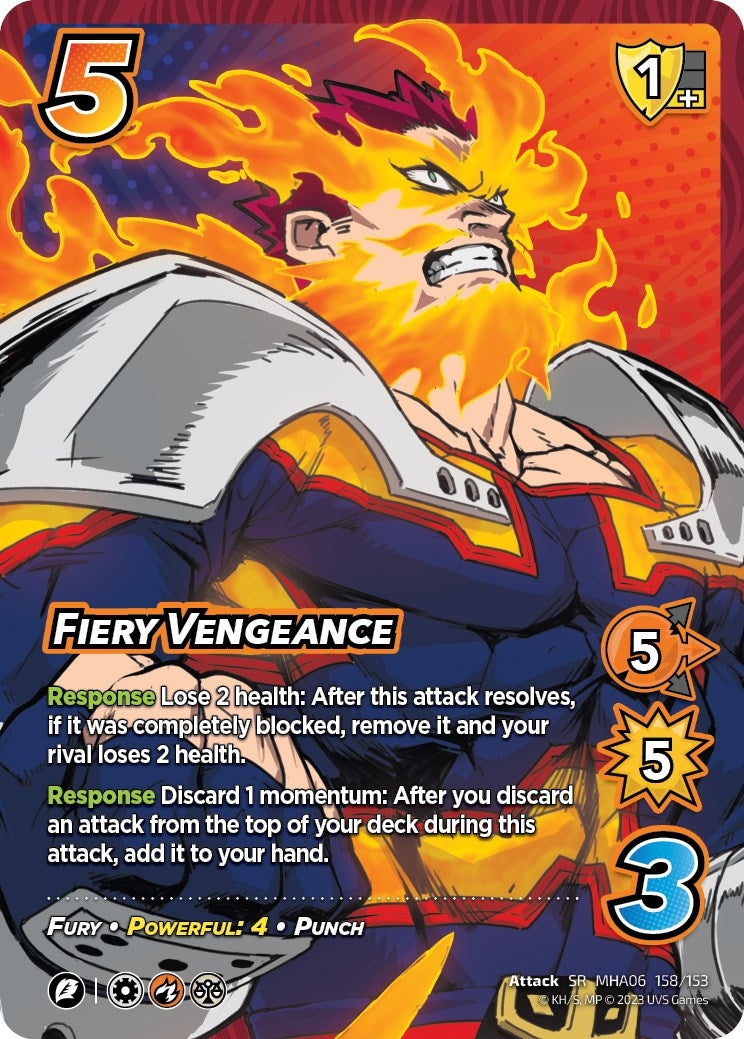 Image for Fiery Vengeance (UniVersus: My Hero Academia: Jet Burn) (158/153) - UniVersus