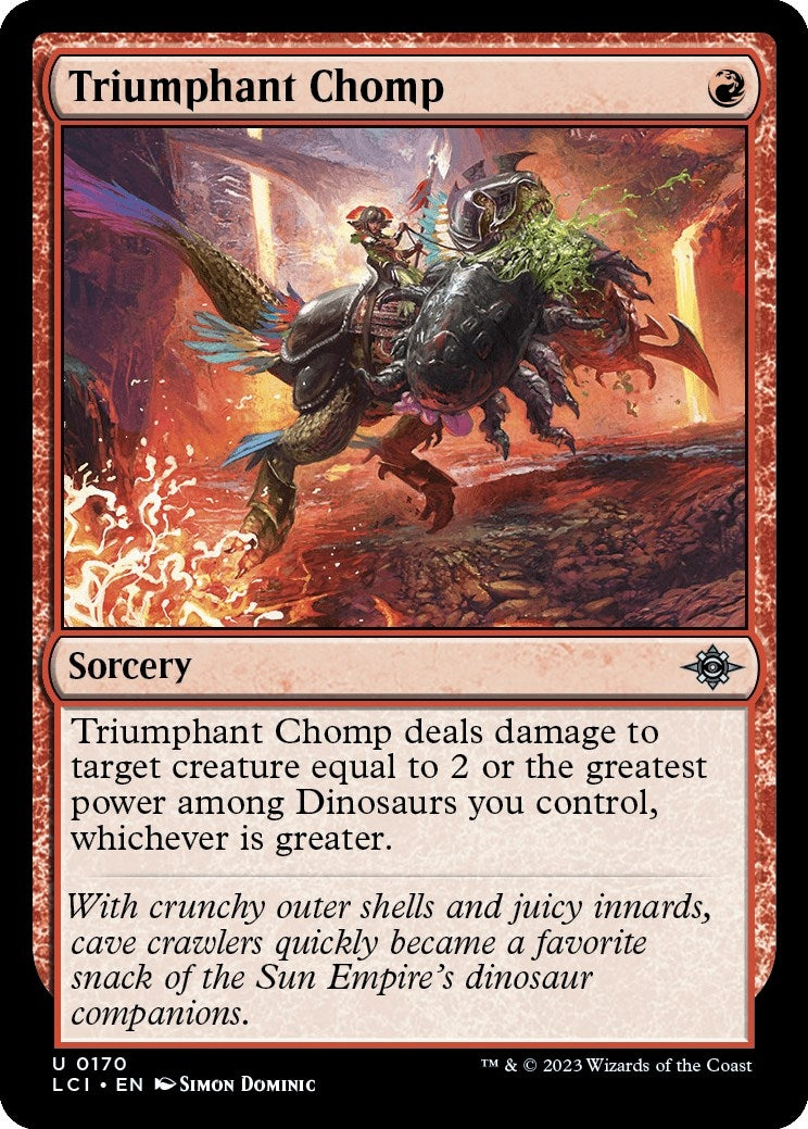 Image for Triumphant Chomp (The Lost Caverns of Ixalan) (170) - Magic: The Gathering