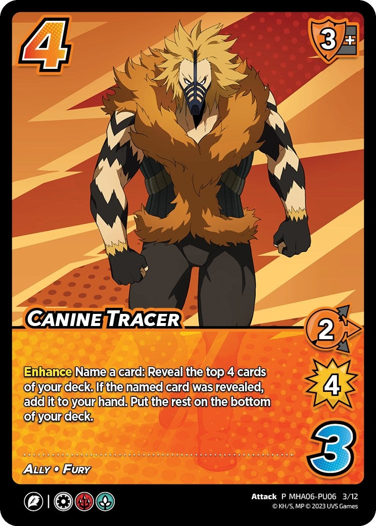 Image for Canine Tracer (Plus Ultra Pack 6) (UniVersus: My Hero Academia Promo Cards) (MHA06-PU06 3/12) - UniVersus