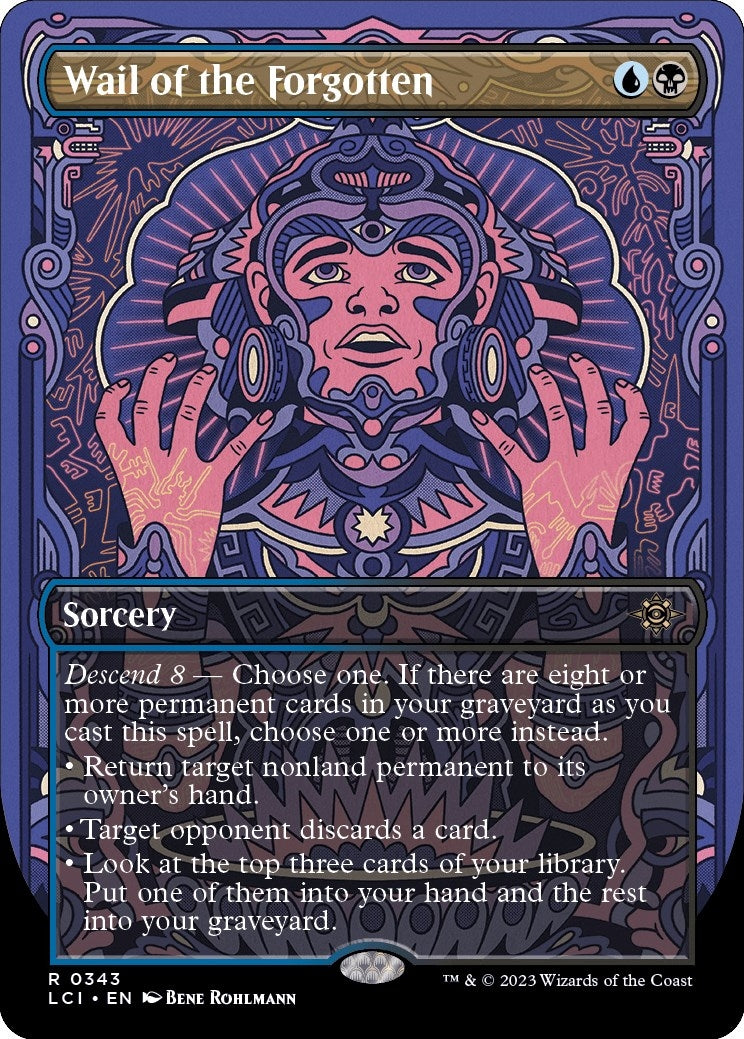 Image for Wail of the Forgotten (Borderless) (The Lost Caverns of Ixalan) (343) - Magic: The Gathering