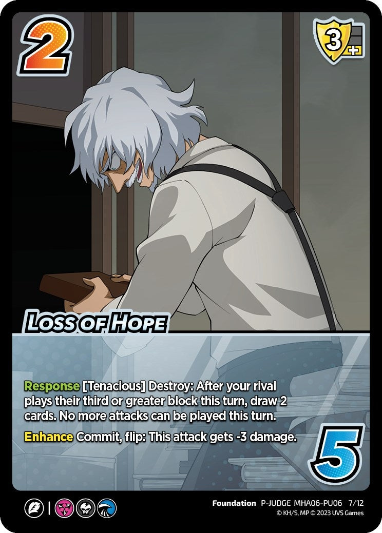 Image for Loss of Hope (Plus Ultra Pack 6 Judge) (UniVersus: My Hero Academia Promo Cards) (P-JUDGE MHA06-PU06 11/12) - UniVersus