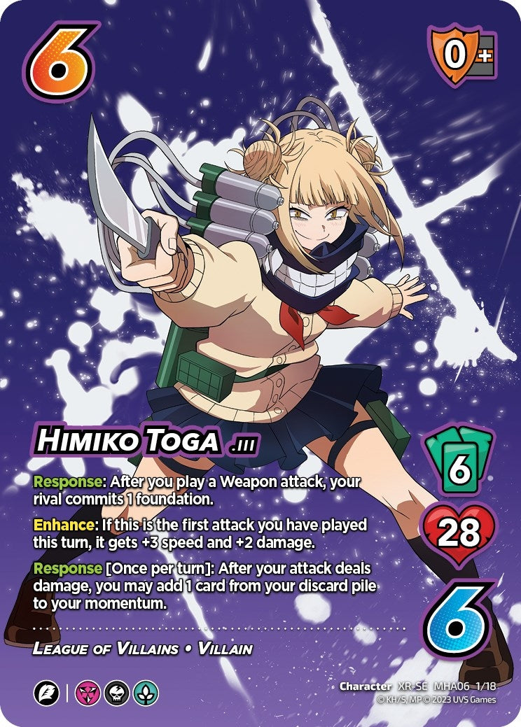 Image for Himiko Toga (XR) (UniVersus: My Hero Academia: Jet Burn) (1/18) - UniVersus
