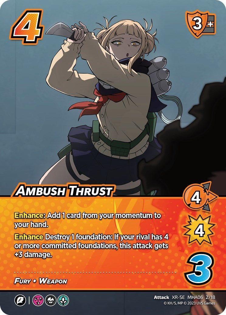 Image for Ambush Thrust (XR) (UniVersus: My Hero Academia: Jet Burn) (2/18) - UniVersus