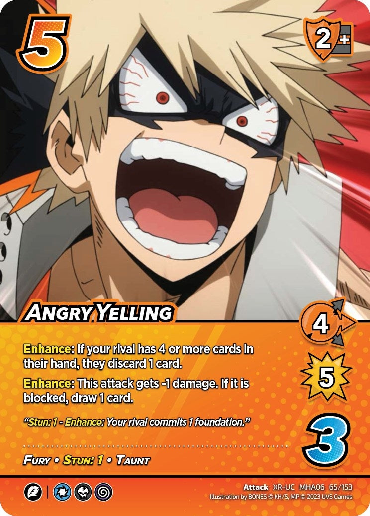 Image for Angry Yelling (XR) (UniVersus: My Hero Academia: Jet Burn) (65/153) - UniVersus