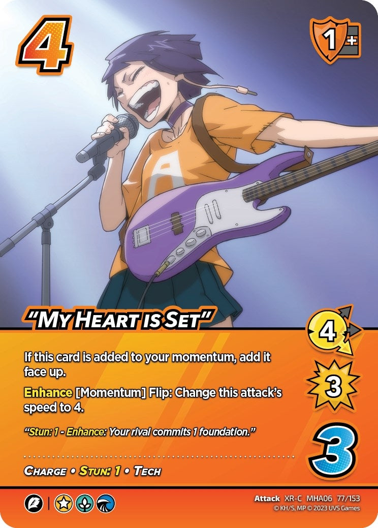 Image for "My Heart is Set" (XR) (UniVersus: My Hero Academia: Jet Burn) (77/153) - UniVersus