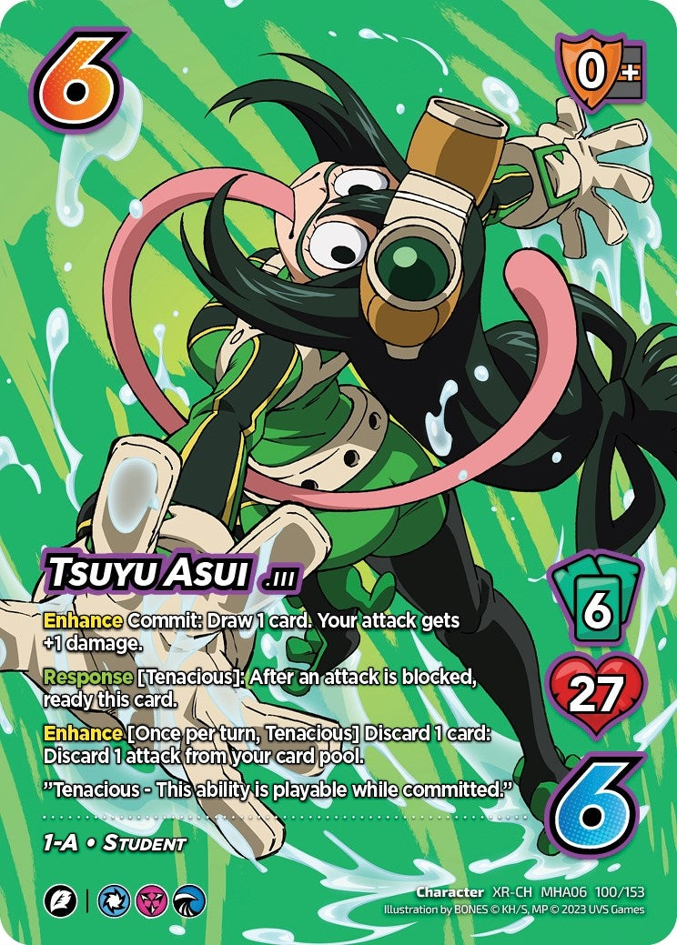 Image for Tsuyu Asui - 100/153 (XR) (UniVersus: My Hero Academia: Jet Burn) (100/153) - UniVersus