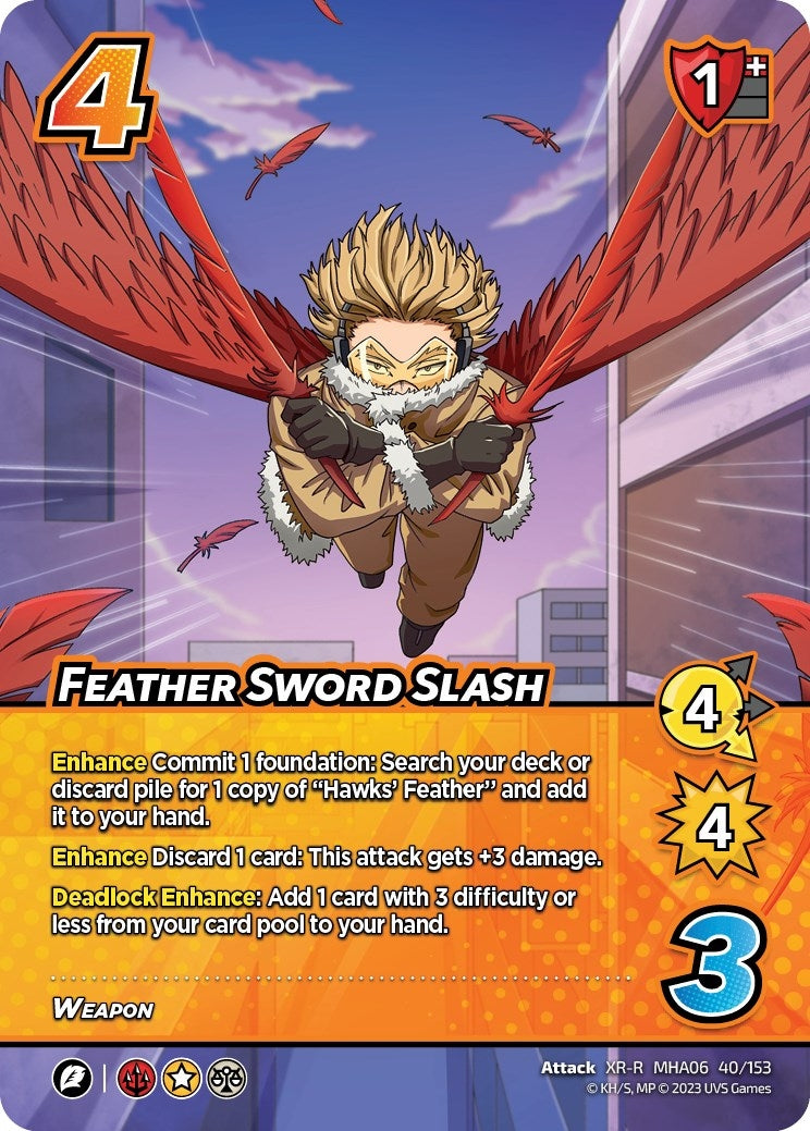 Image for Feather Sword Slash (XR) (UniVersus: My Hero Academia: Jet Burn) (40/153) - UniVersus