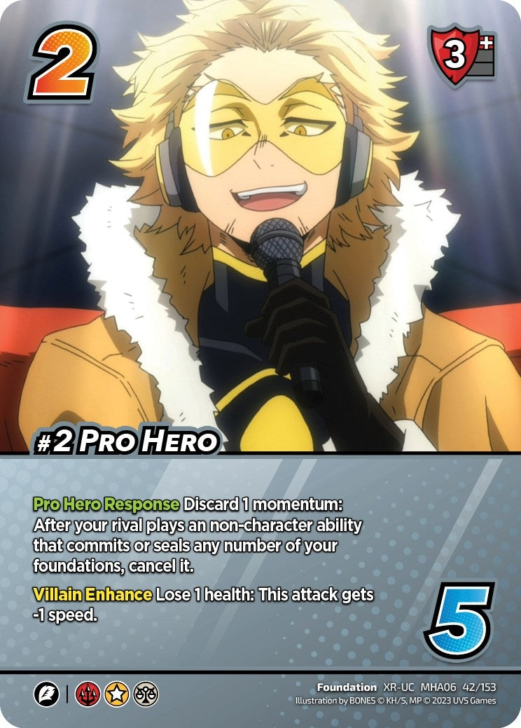 Image for #2 Pro Hero (XR) (UniVersus: My Hero Academia: Jet Burn) (42/153) - UniVersus