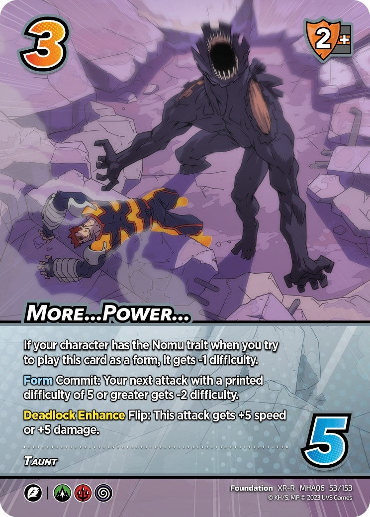 Image for More...Power... (XR) (UniVersus: My Hero Academia: Jet Burn) (53/153) - UniVersus