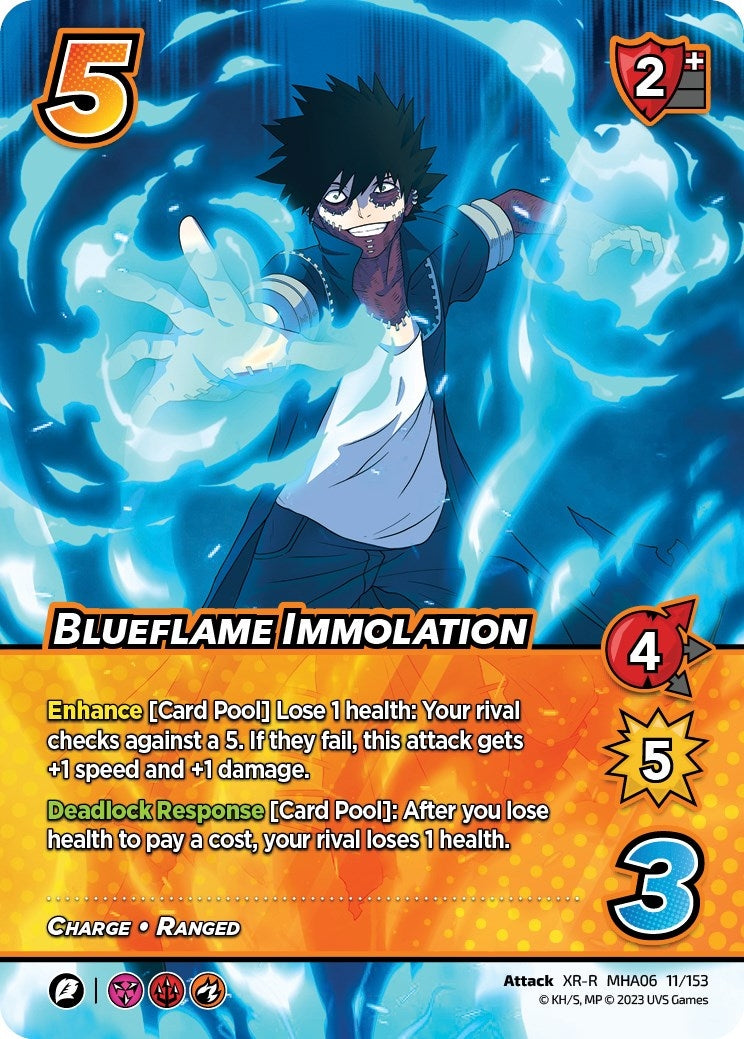 Image for Blueflame Immolation (XR) (UniVersus: My Hero Academia: Jet Burn) (11/153) - UniVersus