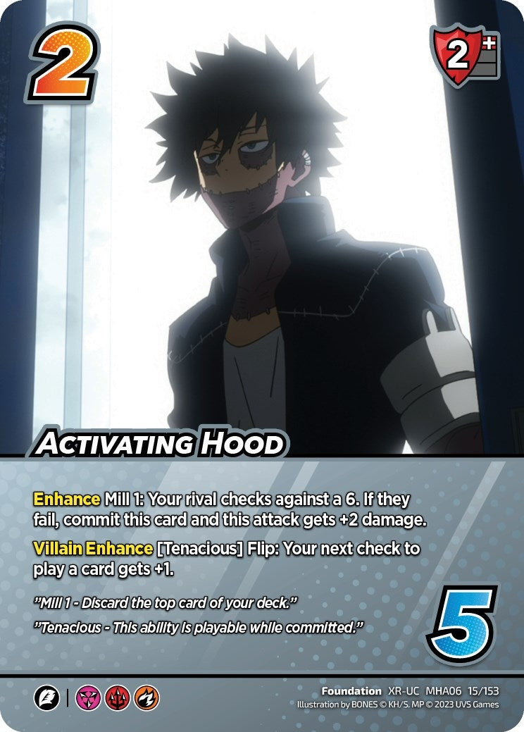 Image for Activating Hood (XR) (UniVersus: My Hero Academia: Jet Burn) (15/153) - UniVersus