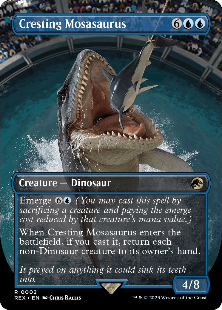 Image for Cresting Mosasaurus (Borderless) (Universes Beyond: Jurassic World Collection) (2) - Magic: The Gathering