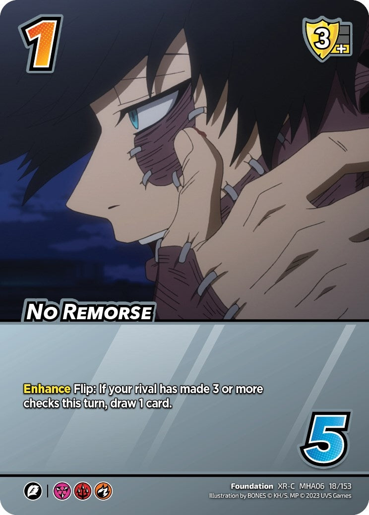 Image for No Remorse (XR) (UniVersus: My Hero Academia: Jet Burn) (18/153) - UniVersus
