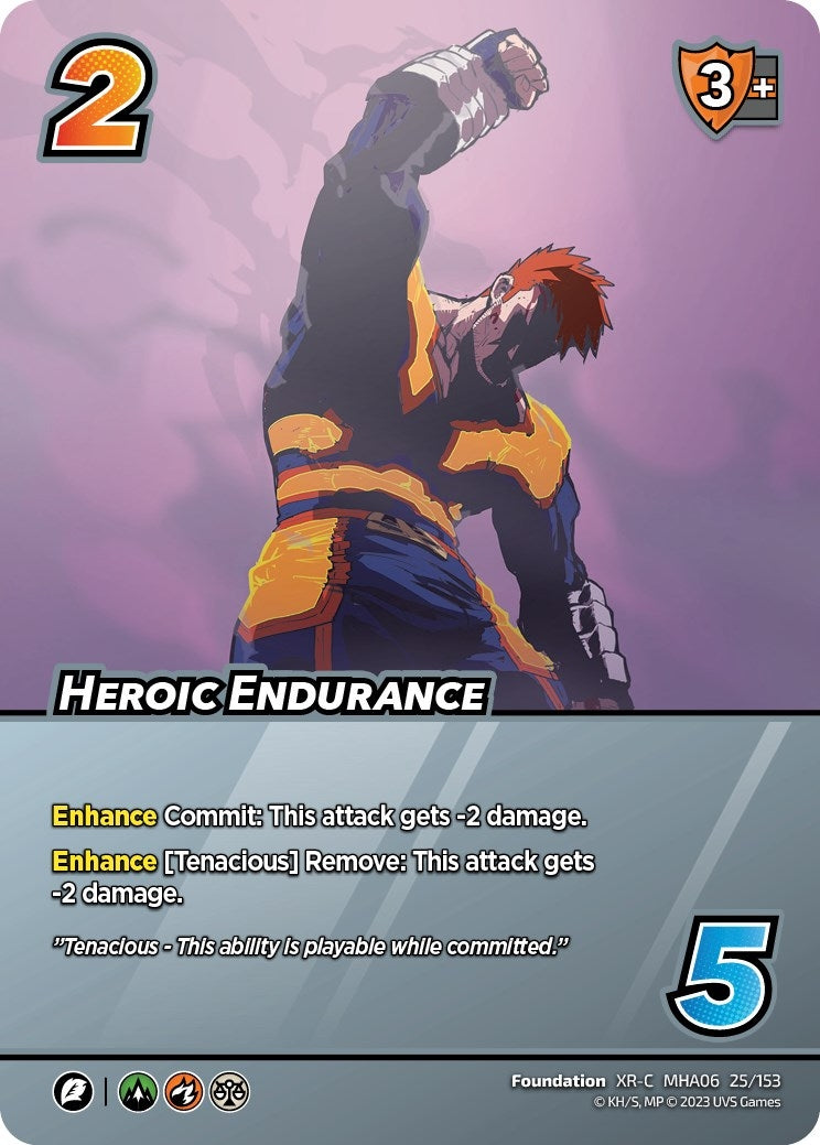 Image for Heroic Endurance (XR) (UniVersus: My Hero Academia: Jet Burn) (25/153) - UniVersus