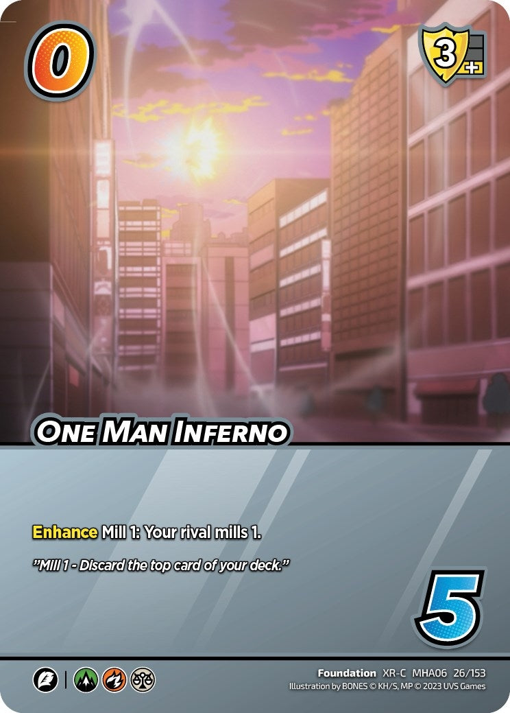Image for One Man Inferno (XR) (UniVersus: My Hero Academia: Jet Burn) (26/153) - UniVersus