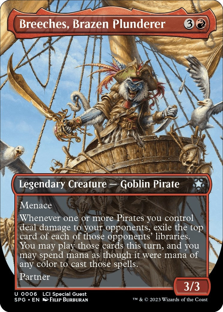 Image for Breeches, Brazen Plunderer (Borderless) (Special Guests) (6) - Magic: The Gathering