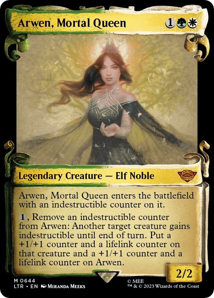 Image for Arwen, Mortal Queen (Showcase Scrolls) (Universes Beyond: The Lord of the Rings: Tales of Middle-earth) (644) - Magic: The Gathering