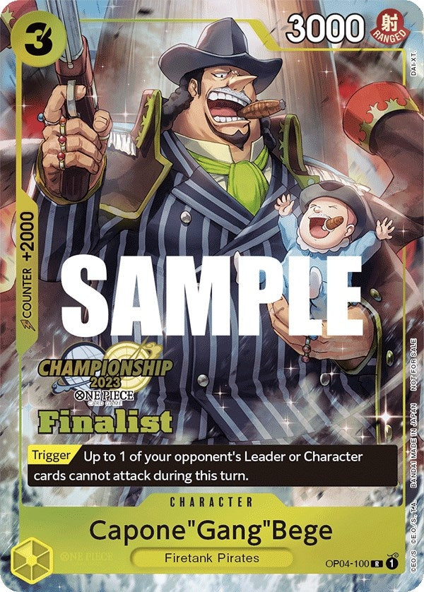 Image for Capone"Gang"Bege (CS 2023 Top Players Pack) [Finalist] (One Piece Promotion Cards) (OP04-100) - One Piece Card Game