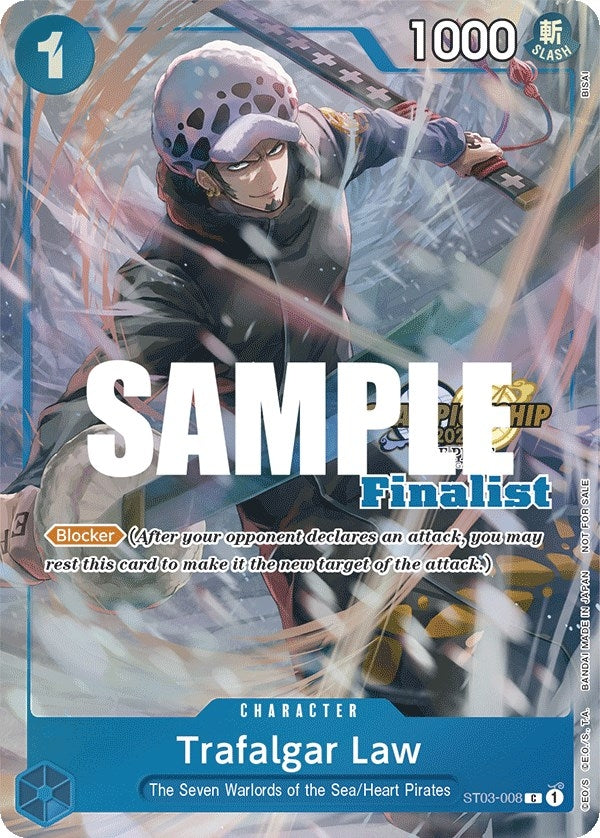 Image for Trafalgar Law (CS 2023 Top Players Pack) [Finalist] (One Piece Promotion Cards) (ST03-008) - One Piece Card Game
