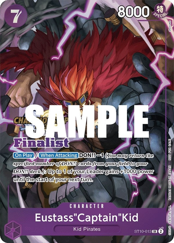 Image for Eustass"Captain"Kid (CS 2023 Top Players Pack) [Finalist] (One Piece Promotion Cards) (ST10-013) - One Piece Card Game