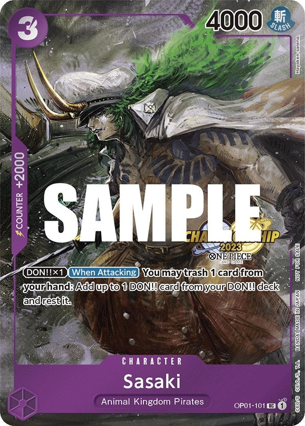 Image for Sasaki (CS 2023 Event Pack Finalist Ver.) (One Piece Promotion Cards) (OP01-101) - One Piece Card Game