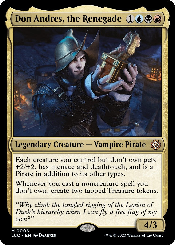 Image for Don Andres, the Renegade (Commander: The Lost Caverns of Ixalan) (6) - Magic: The Gathering