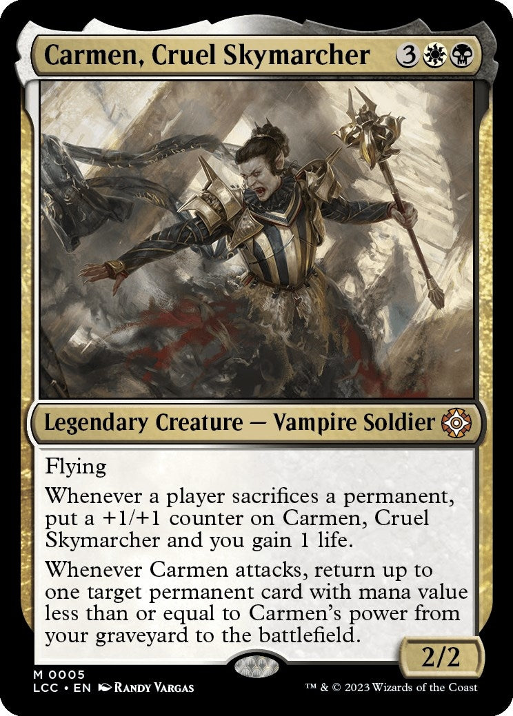 Image for Carmen, Cruel Skymarcher (Commander: The Lost Caverns of Ixalan) (5) - Magic: The Gathering