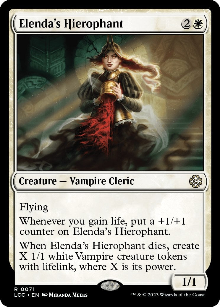 Image for Elenda's Hierophant (Commander: The Lost Caverns of Ixalan) (71) - Magic: The Gathering