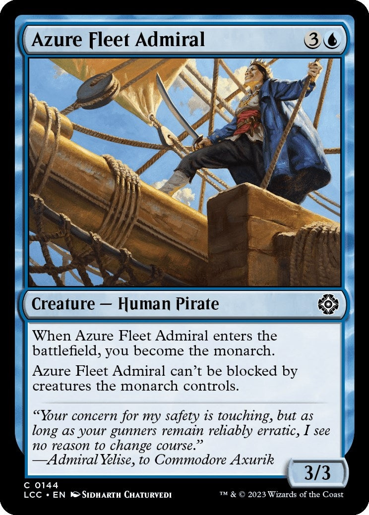 Image for Azure Fleet Admiral (Commander: The Lost Caverns of Ixalan) (144) - Magic: The Gathering