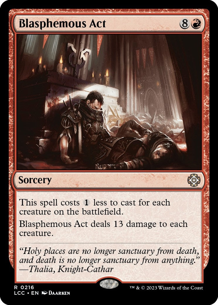 Image for Blasphemous Act (Commander: The Lost Caverns of Ixalan) (216) - Magic: The Gathering