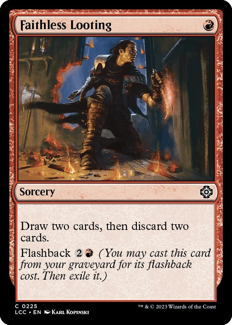 Image for Faithless Looting (Commander: The Lost Caverns of Ixalan) (225) - Magic: The Gathering
