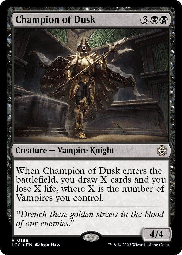 Image for Champion of Dusk (Commander: The Lost Caverns of Ixalan) (188) - Magic: The Gathering