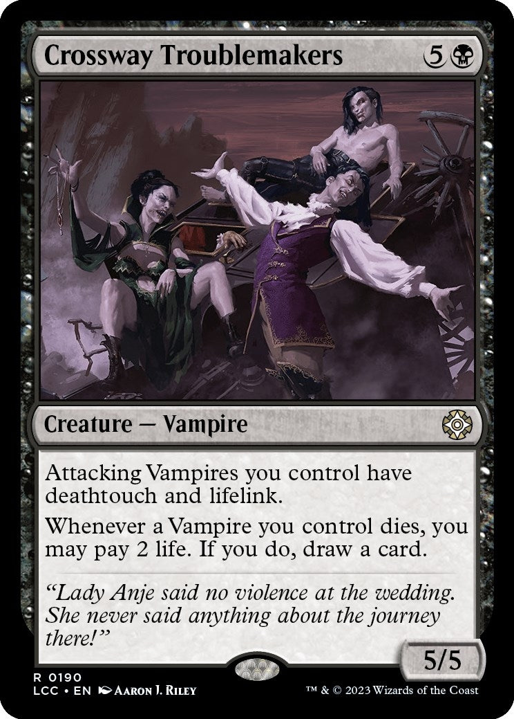 Image for Crossway Troublemakers (Commander: The Lost Caverns of Ixalan) (190) - Magic: The Gathering