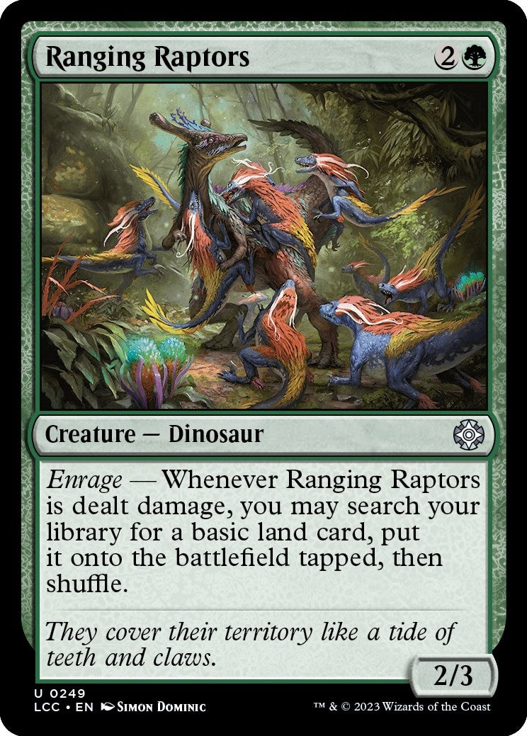 Image for Ranging Raptors (Commander: The Lost Caverns of Ixalan) (249) - Magic: The Gathering