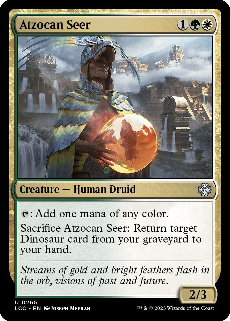 Image for Atzocan Seer (Commander: The Lost Caverns of Ixalan) (265) - Magic: The Gathering