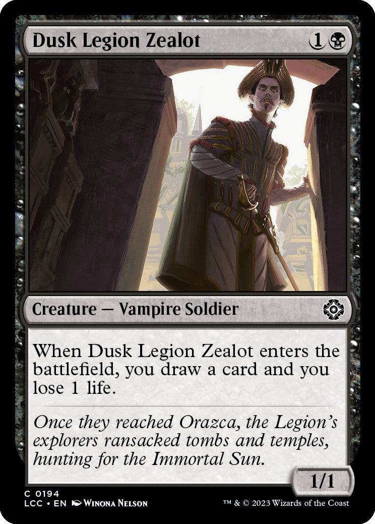 Image for Dusk Legion Zealot (Commander: The Lost Caverns of Ixalan) (194) - Magic: The Gathering