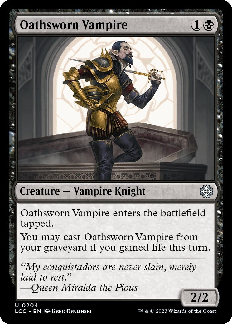 Image for Oathsworn Vampire (Commander: The Lost Caverns of Ixalan) (204) - Magic: The Gathering