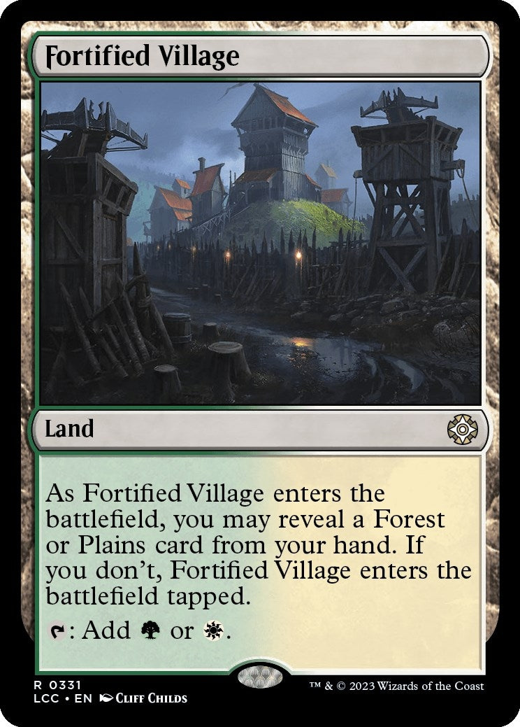 Image for Fortified Village (Commander: The Lost Caverns of Ixalan) (331) - Magic: The Gathering
