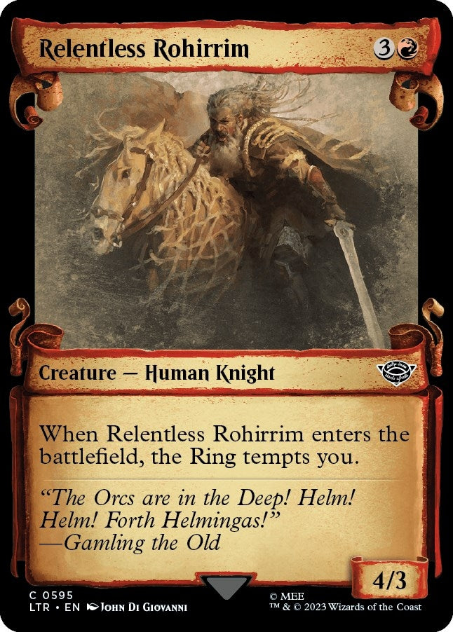 Image for Relentless Rohirrim (Showcase Scrolls) (Universes Beyond: The Lord of the Rings: Tales of Middle-earth) (595) - Magic: The Gathering