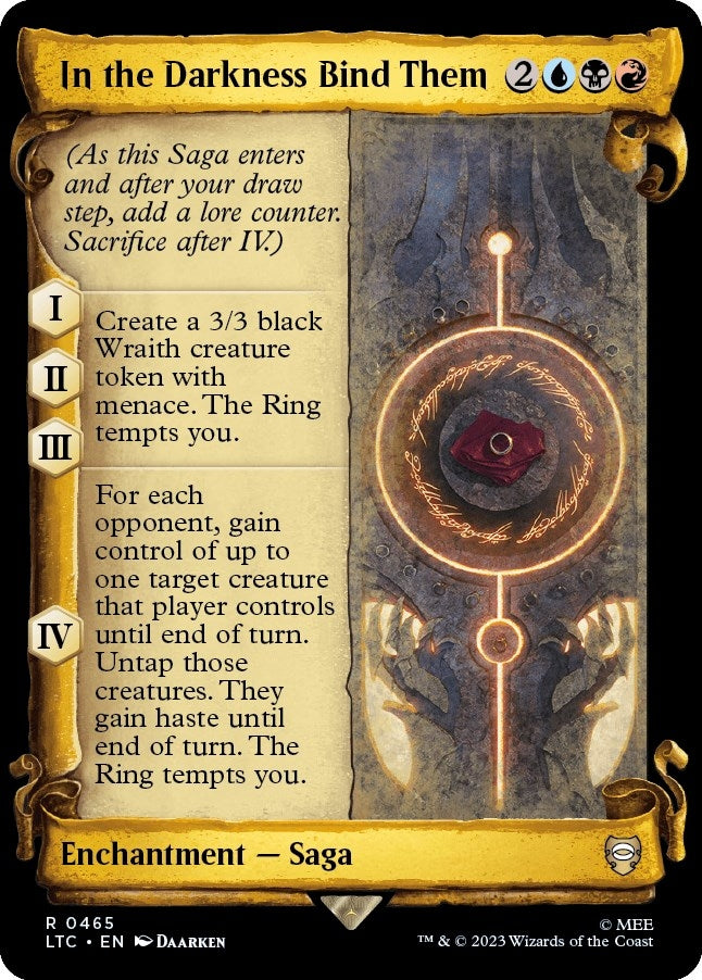 Image for In the Darkness Bind Them (Showcase Scrolls) (Commander: The Lord of the Rings: Tales of Middle-earth) (465) - Magic: The Gathering