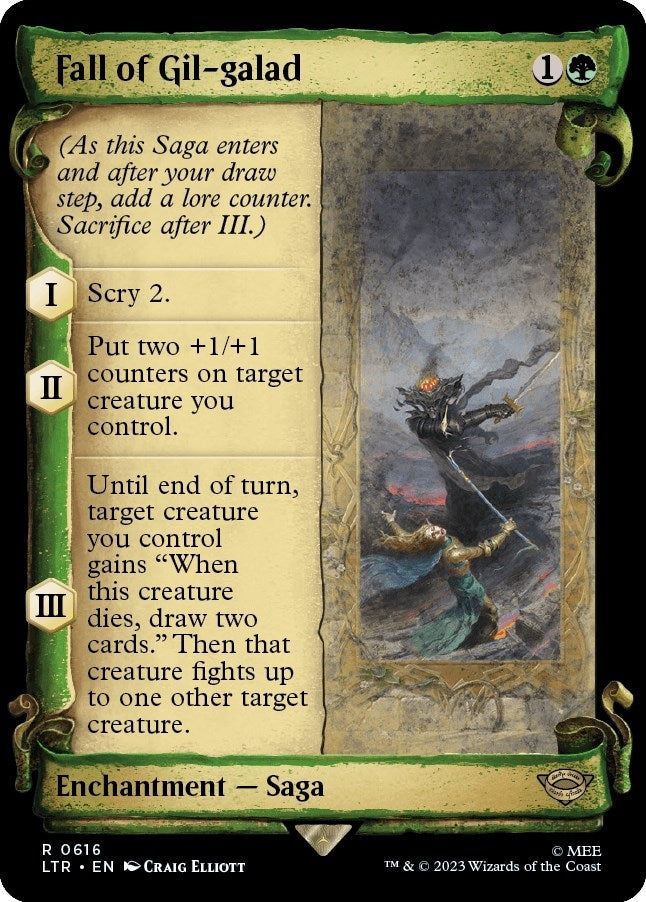 Image for Fall of Gil-galad (Showcase Scrolls) (Universes Beyond: The Lord of the Rings: Tales of Middle-earth) (616) - Magic: The Gathering