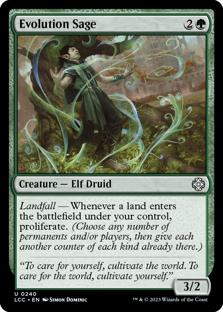 Image for Evolution Sage (Commander: The Lost Caverns of Ixalan) (240) - Magic: The Gathering