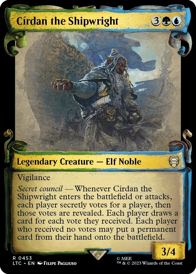 Image for Cirdan the Shipwright (Showcase Scrolls) (Commander: The Lord of the Rings: Tales of Middle-earth) (453) - Magic: The Gathering